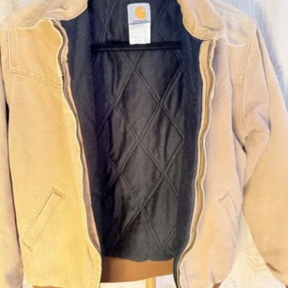 Carhartt Santa Fe duck canvas quilted insulated zip up Coat - Picture 3 of 5